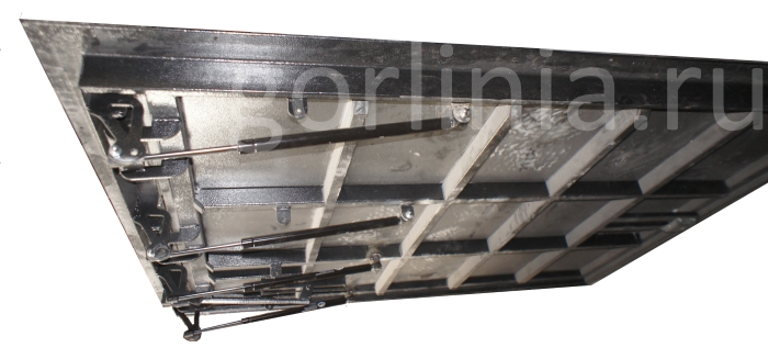 Люк в подвал стелс со стальным листом в крышке для прочности