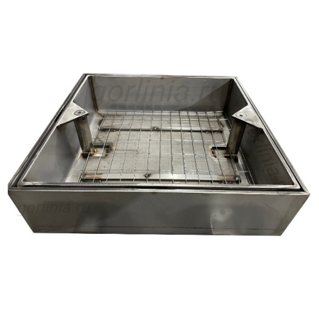 Люк под брусчатку Проспект-ВН 500*500 съемный из нержавеющей стали